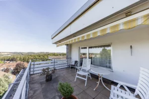 Ganz oben beginnt das Besondere: Penthouse-Wohnung mit Dachterasse und zwei Loggien